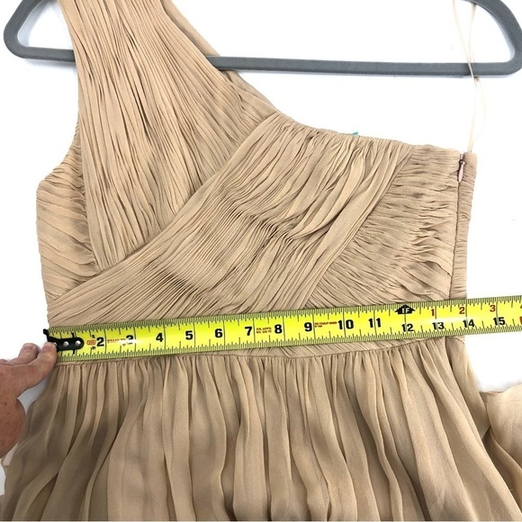 Tibi 100% Silk Dress 4 Chiffon One Shoulder Luxury Formal Wedding Fairy NEW $495 - Picture 11 of 13
